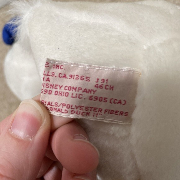 Vintage Donald Duck Plush Toy by Applause Stuffed Animal 14” Disney Plush - Picture 9 of 9